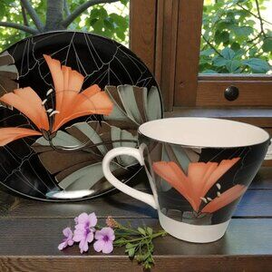 Vintage Sango Misono Artistica Cups & Saucers by Michael Markham – Set of 2